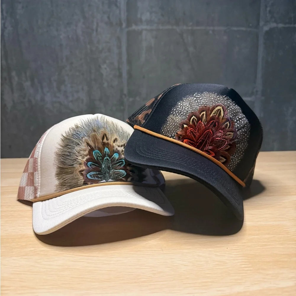 Wild Feather Camo Trucker Hat - Picture 6 of 6